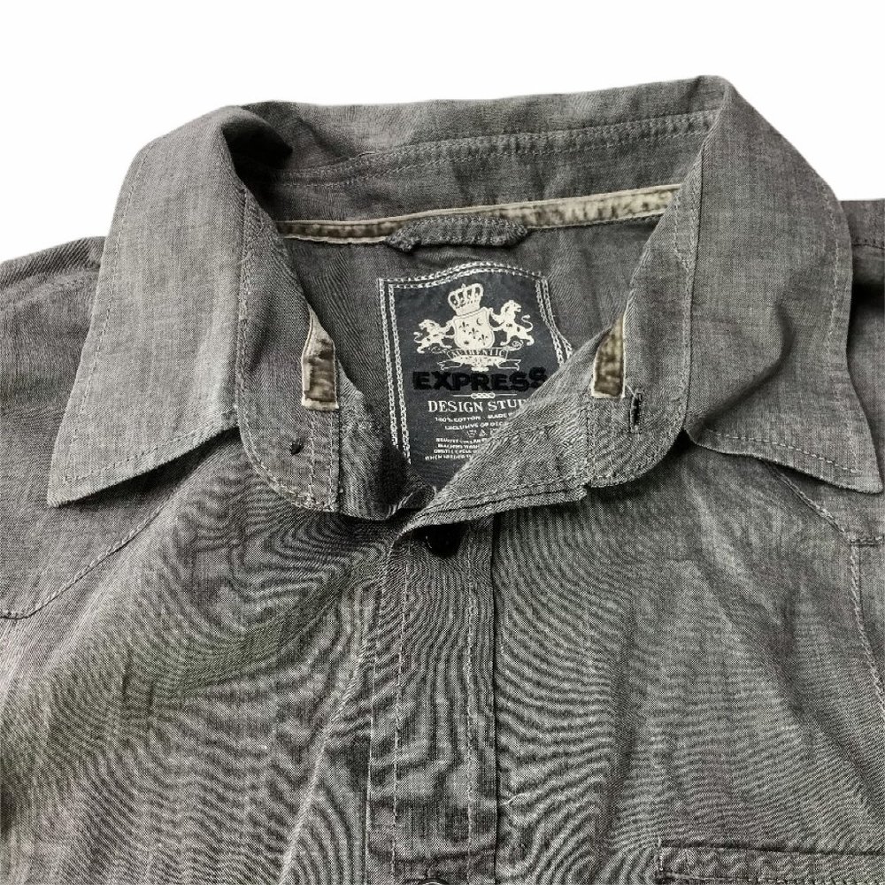 Express Design Studio Men's Button Down Shirt Xl - image 6